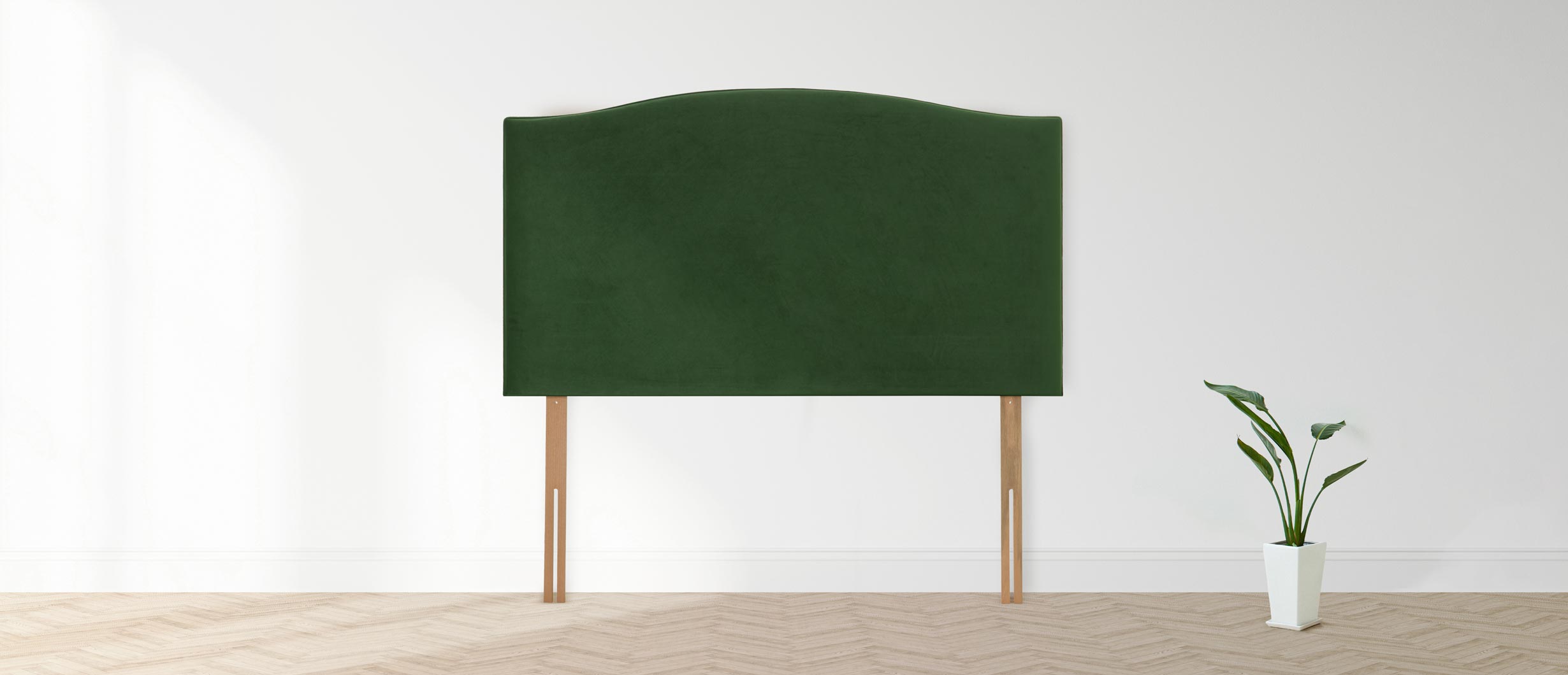 Gainsborough Plain Curved Strutted Headboard